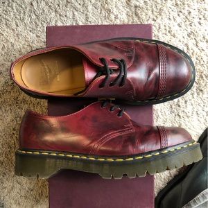 Dr Martens Bex Cap Toe Oxblood Made in England sz 10